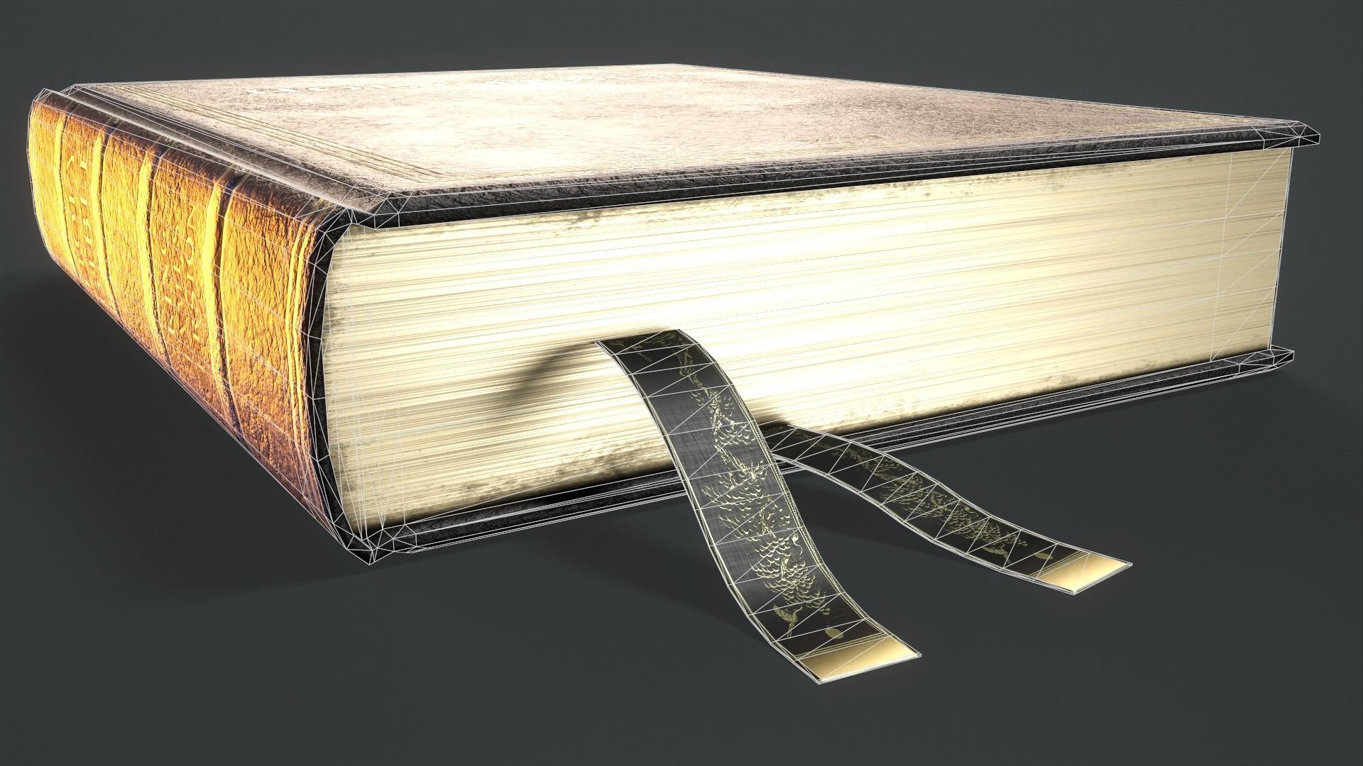 Holy Bible Low-poly 3D model_11