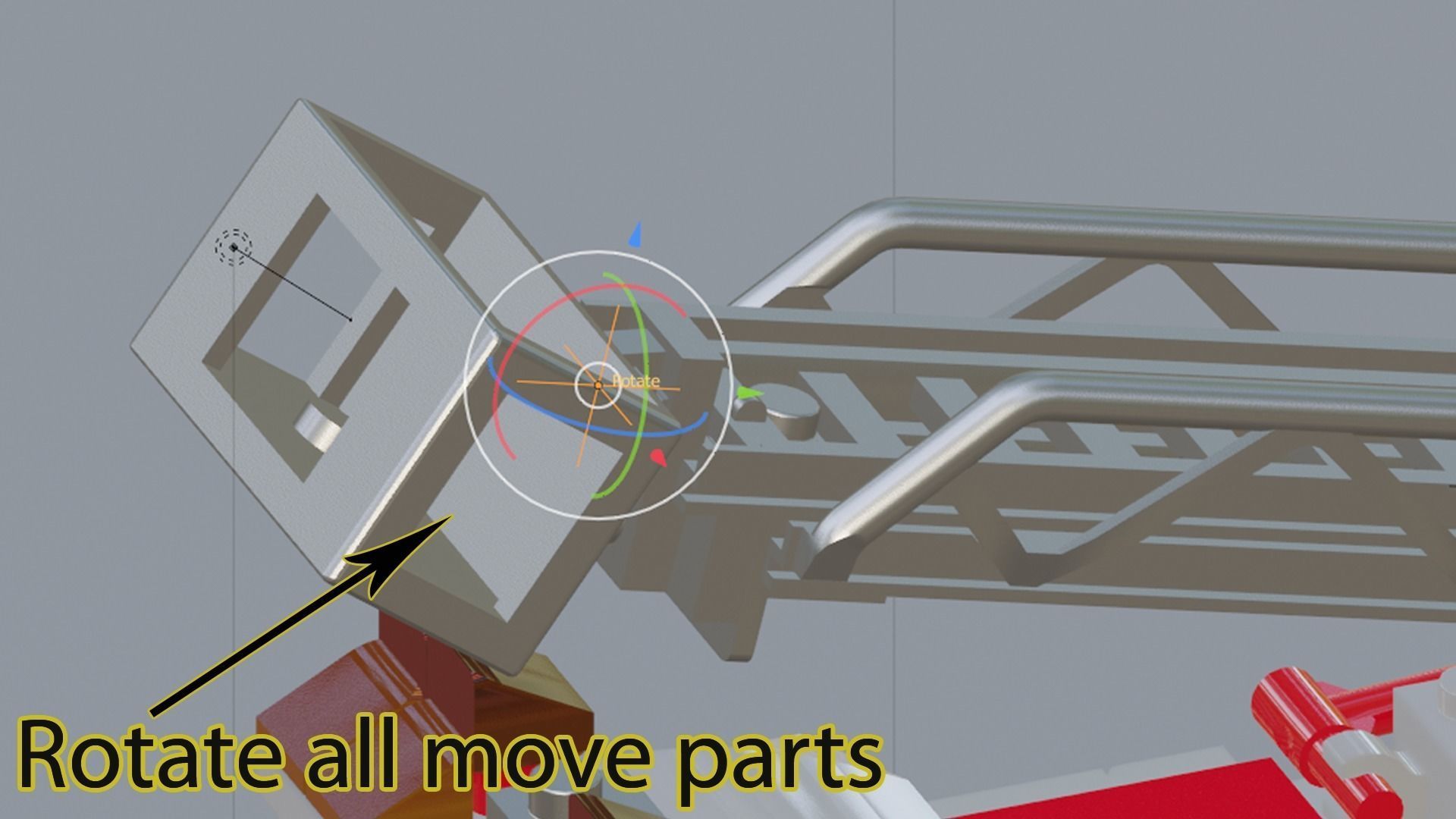 Lego Firetruck 3D model_14