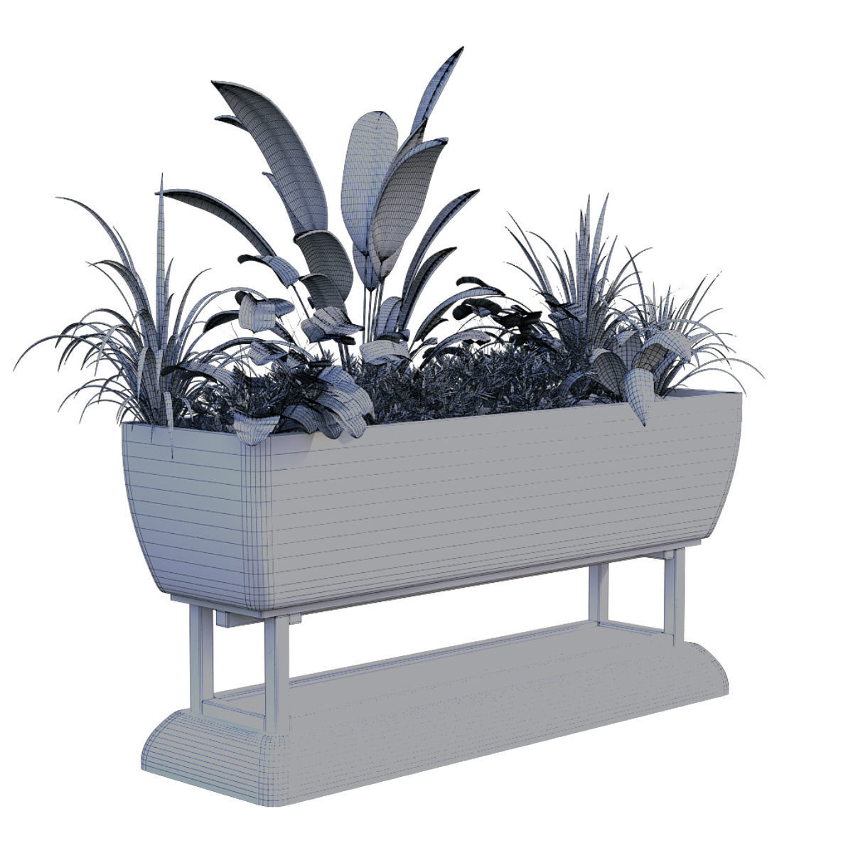 plant in box 187 3D model_5