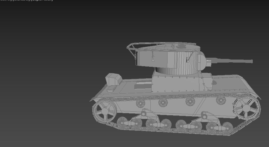 T-26 tank 3D model_2