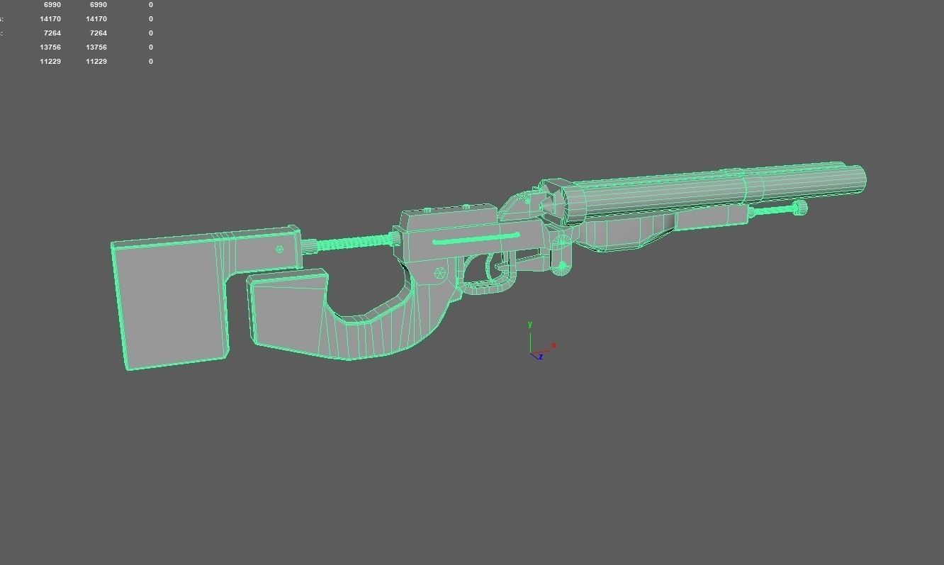 doublet from the game METRO 2033 3D model Low-poly 3D model_6