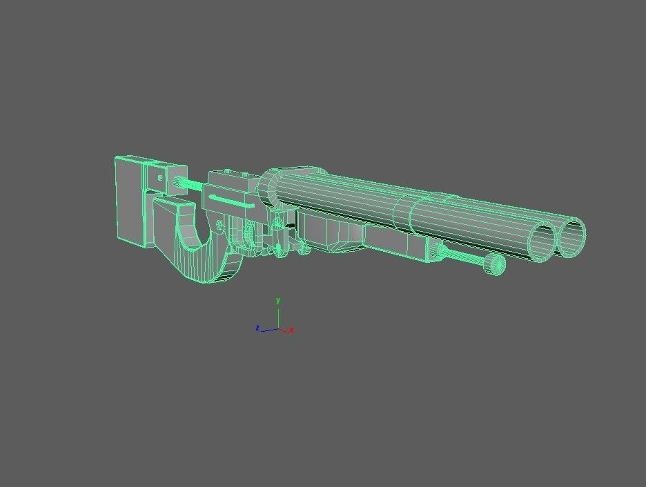 doublet from the game METRO 2033 3D model Low-poly 3D model_7