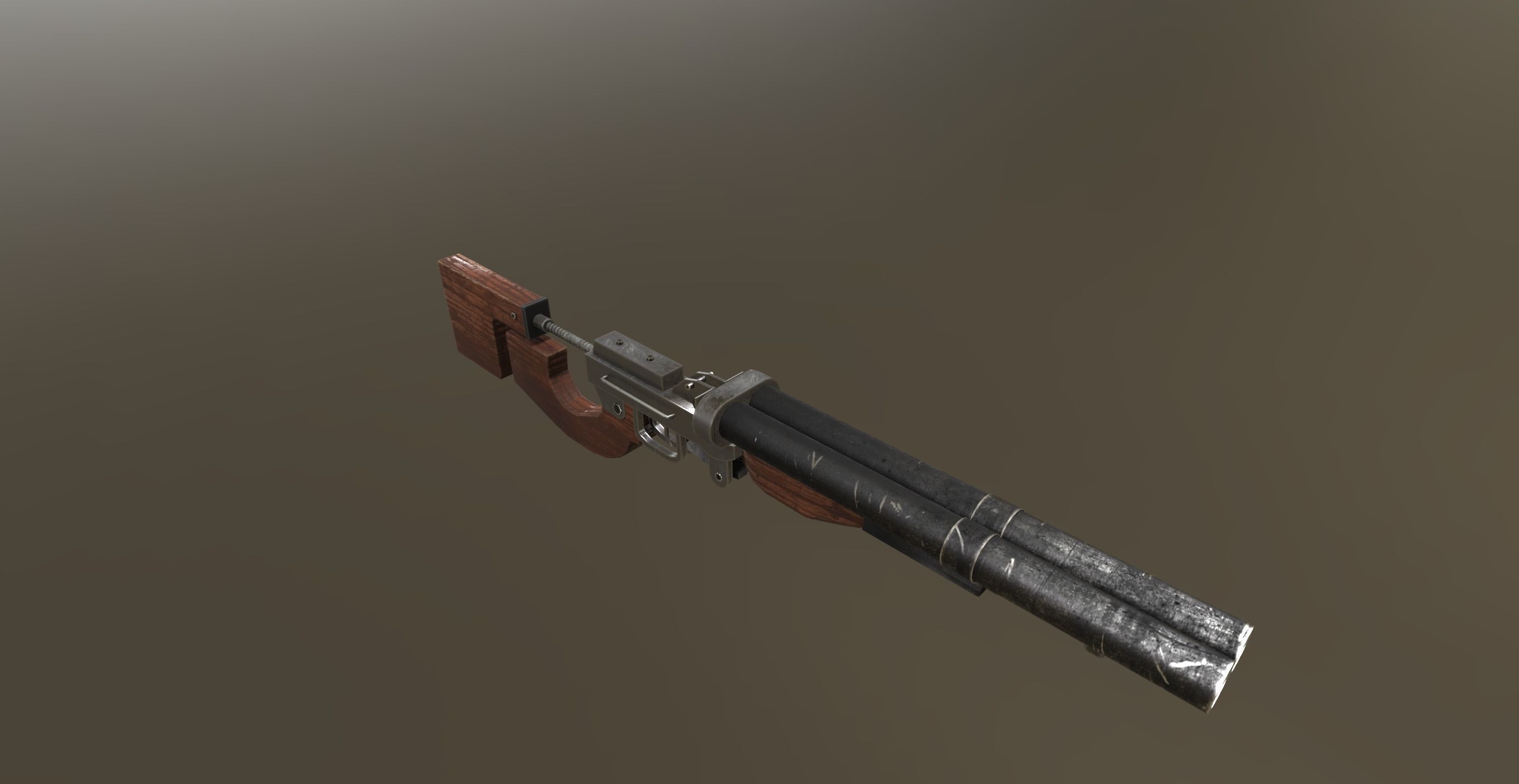 doublet from the game METRO 2033 3D model Low-poly 3D model_3