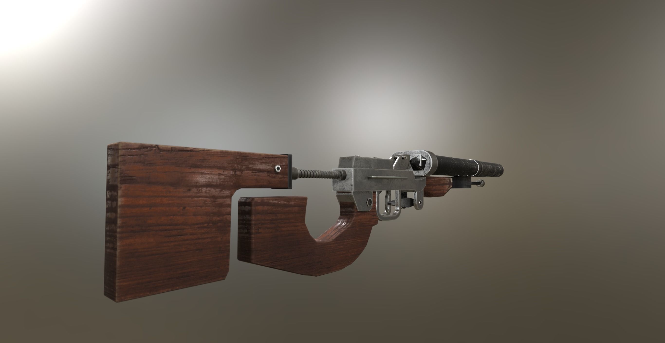 doublet from the game METRO 2033 3D model Low-poly 3D model_4