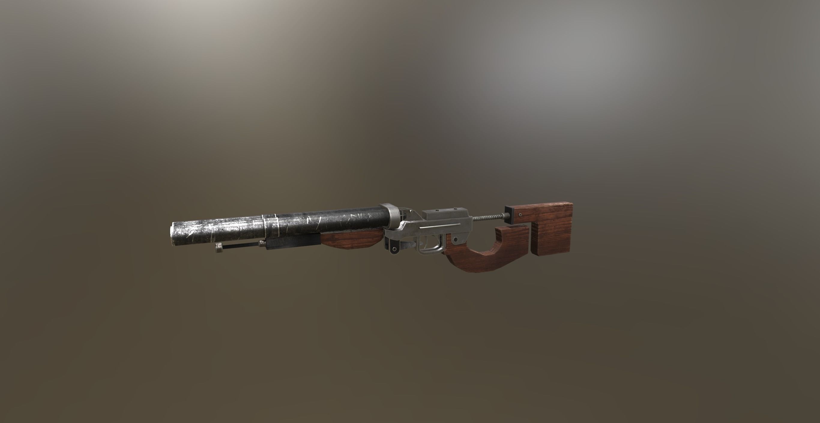 doublet from the game METRO 2033 3D model Low-poly 3D model_5