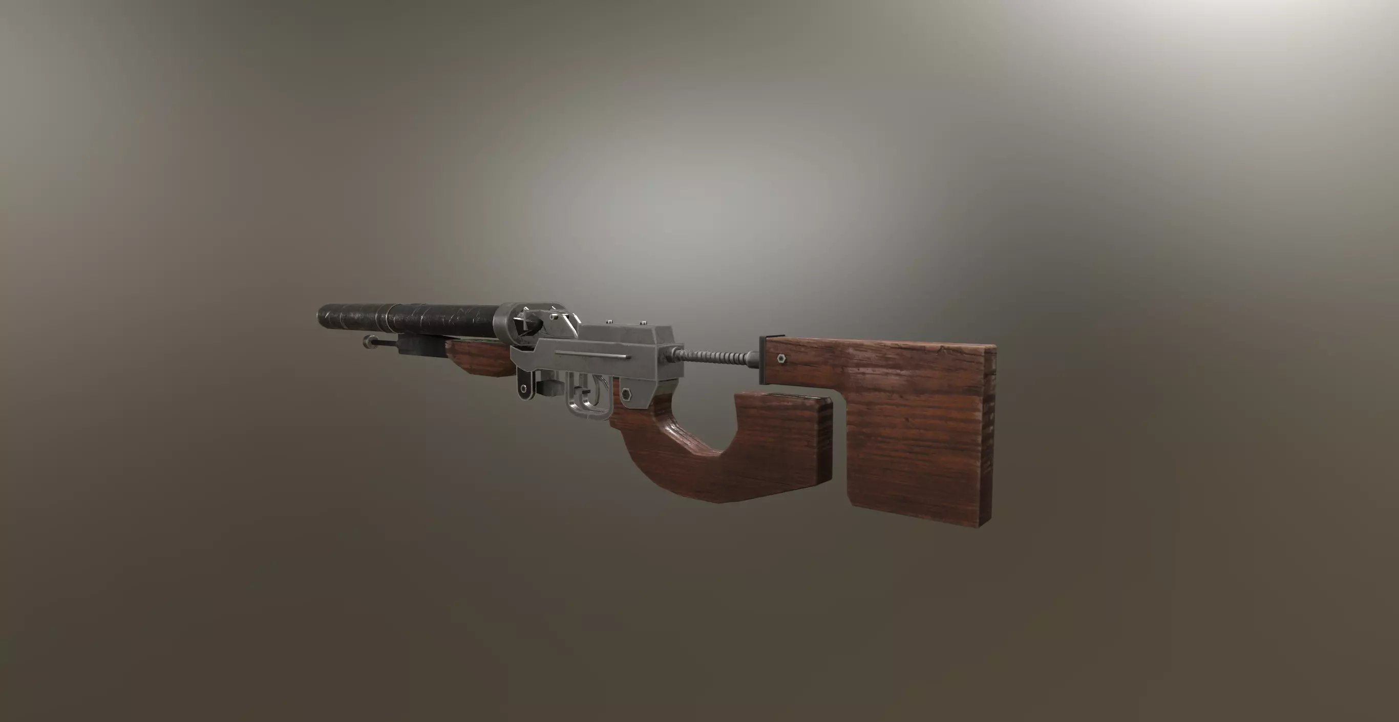 doublet from the game METRO 2033 3D model Low-poly 3D model_0