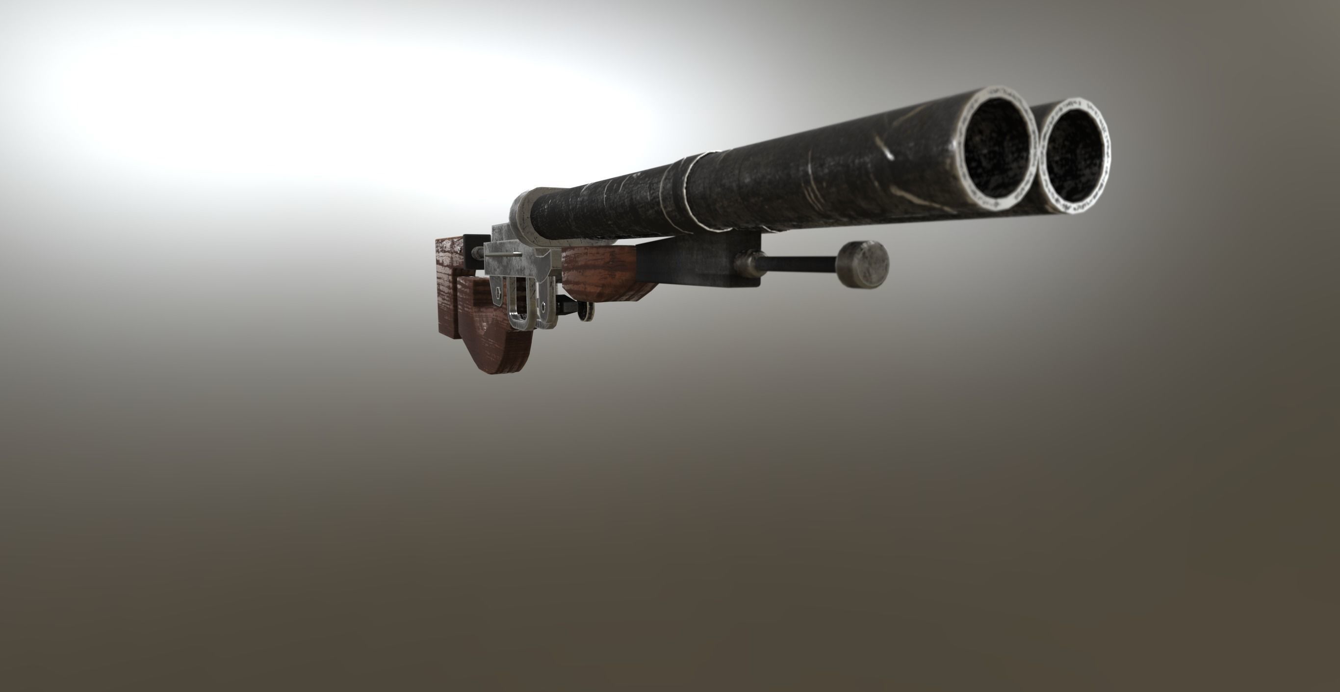 doublet from the game METRO 2033 3D model Low-poly 3D model_2