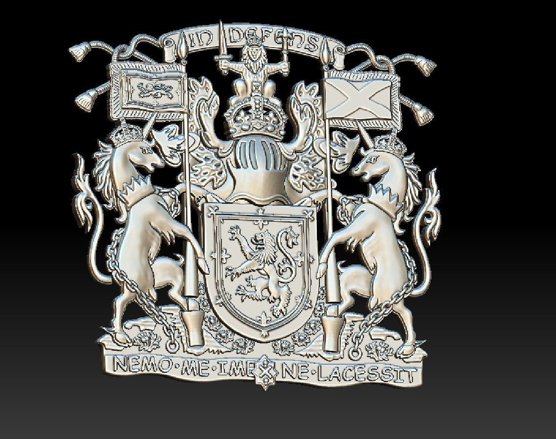 Scotland COA 3D print model_10
