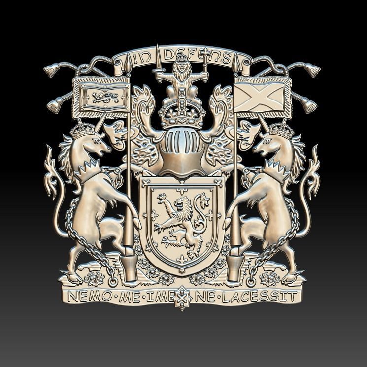 Scotland COA 3D print model_2