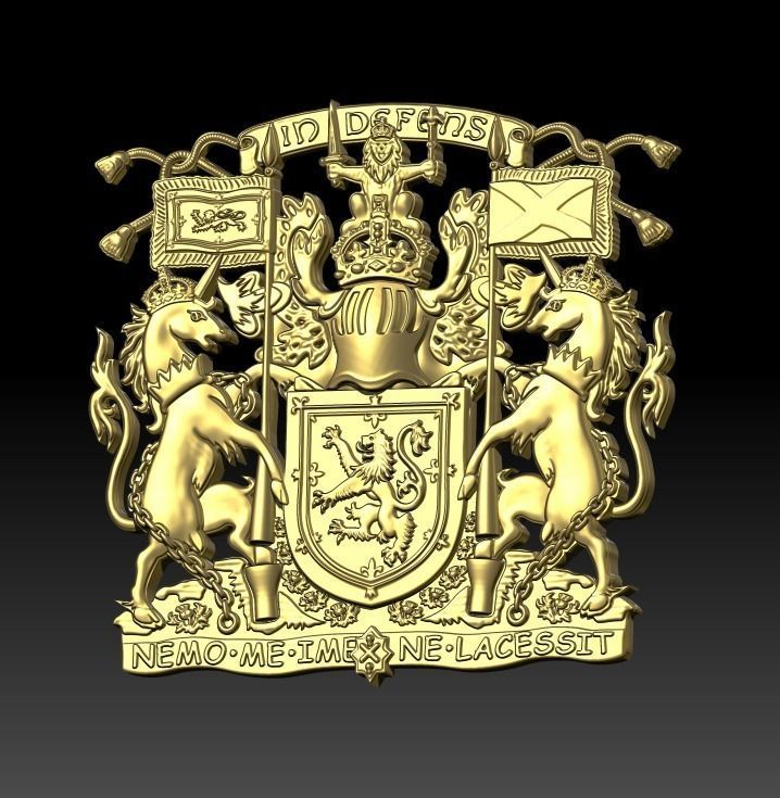 Scotland COA 3D print model_8