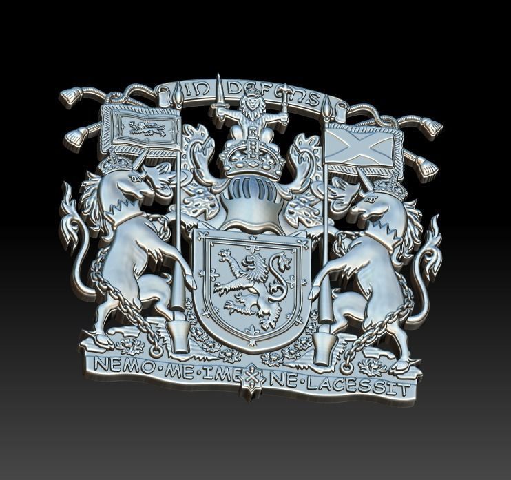 Scotland COA 3D print model_6