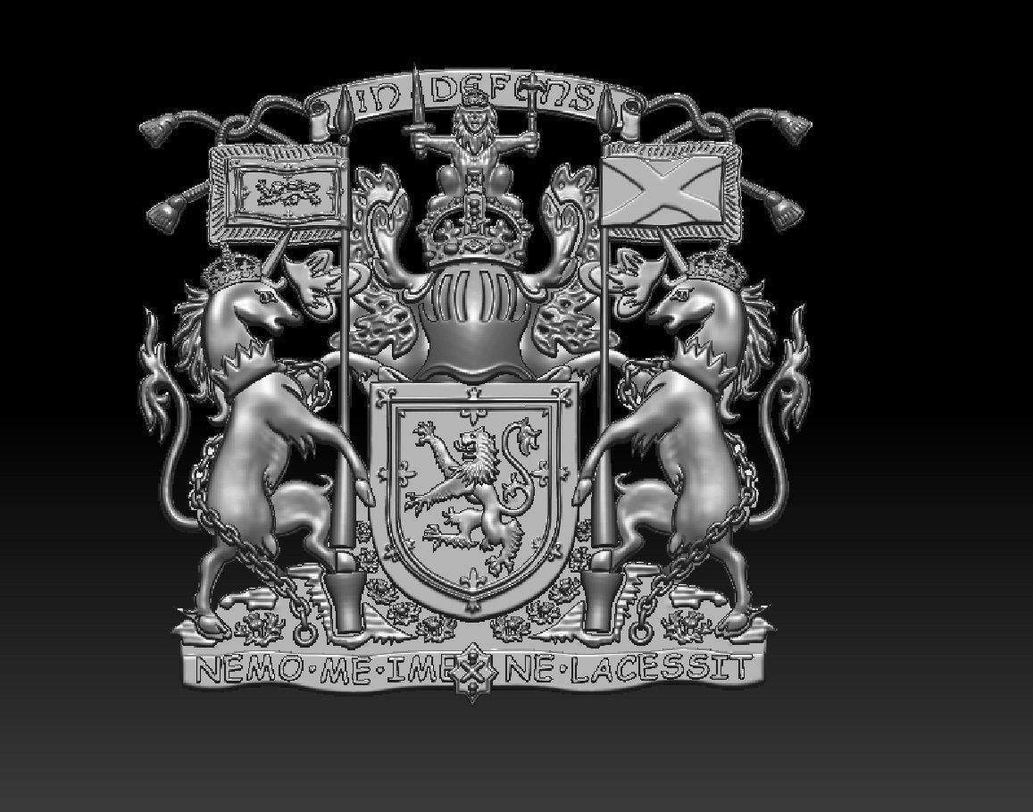 Scotland COA 3D print model_14