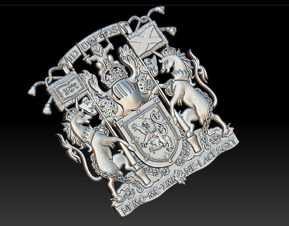 Scotland COA 3D print model_13
