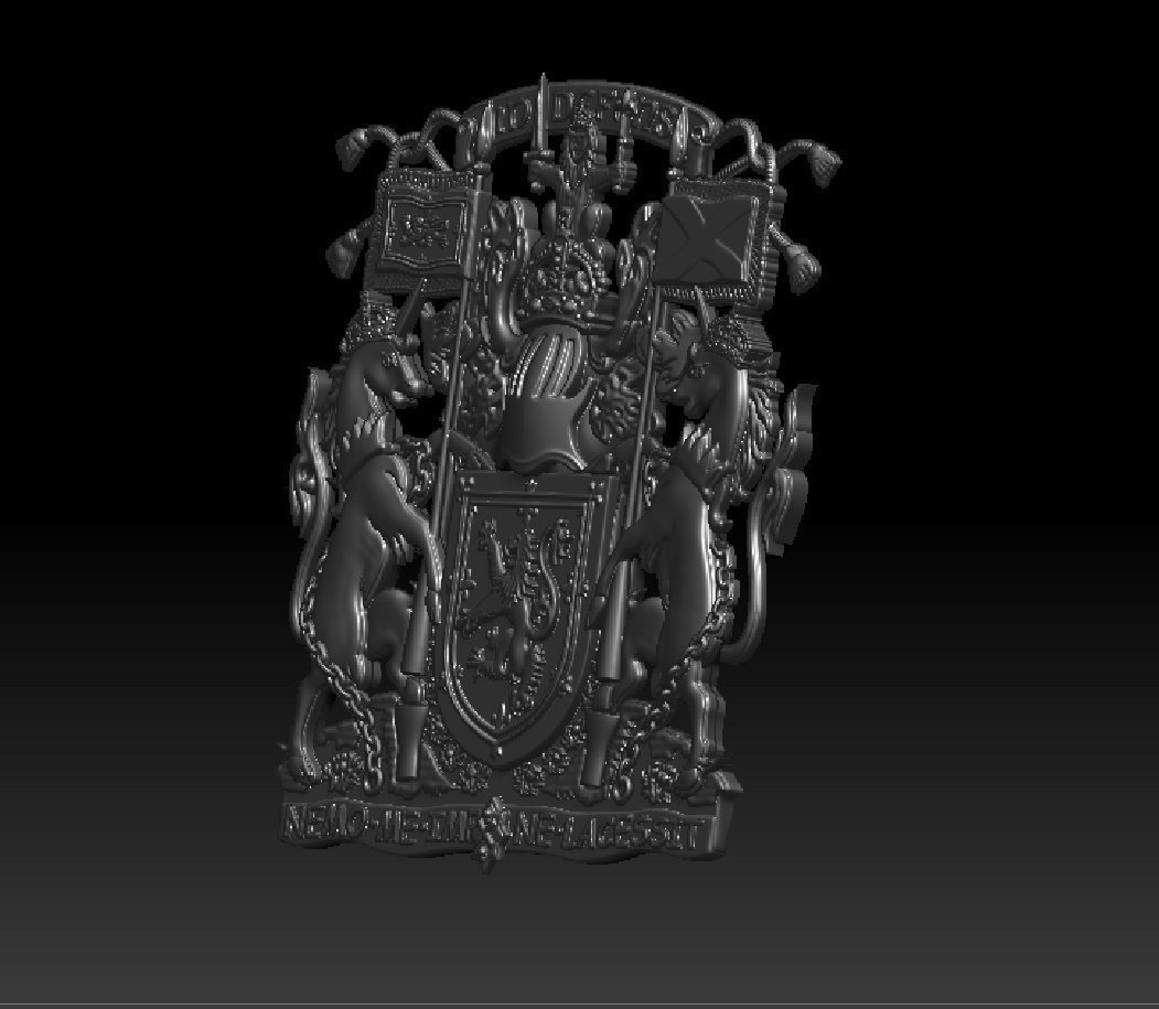 Scotland COA 3D print model_15
