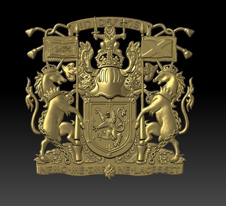 Scotland COA 3D print model_7