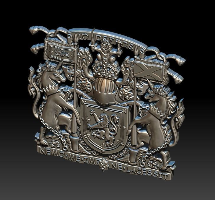 Scotland COA 3D print model_5