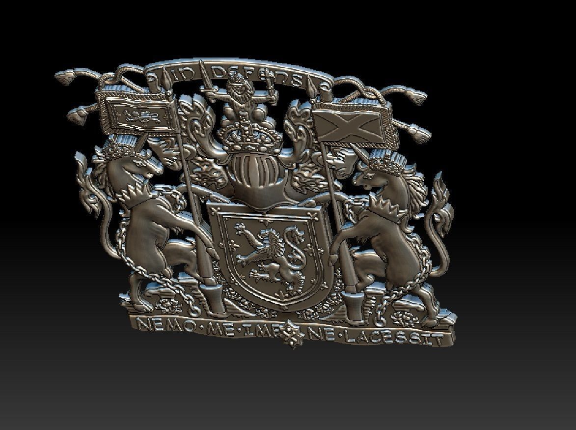 Scotland COA 3D print model_11