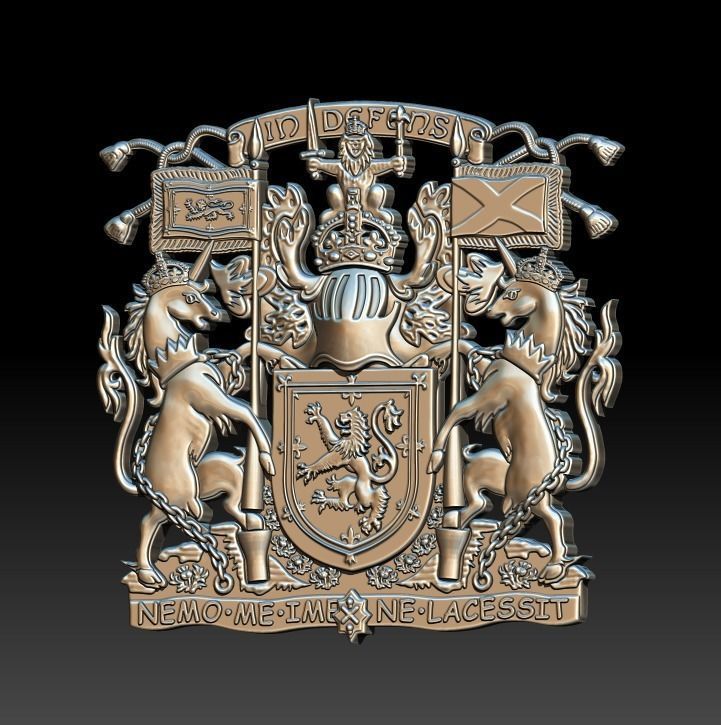 Scotland COA 3D print model_4