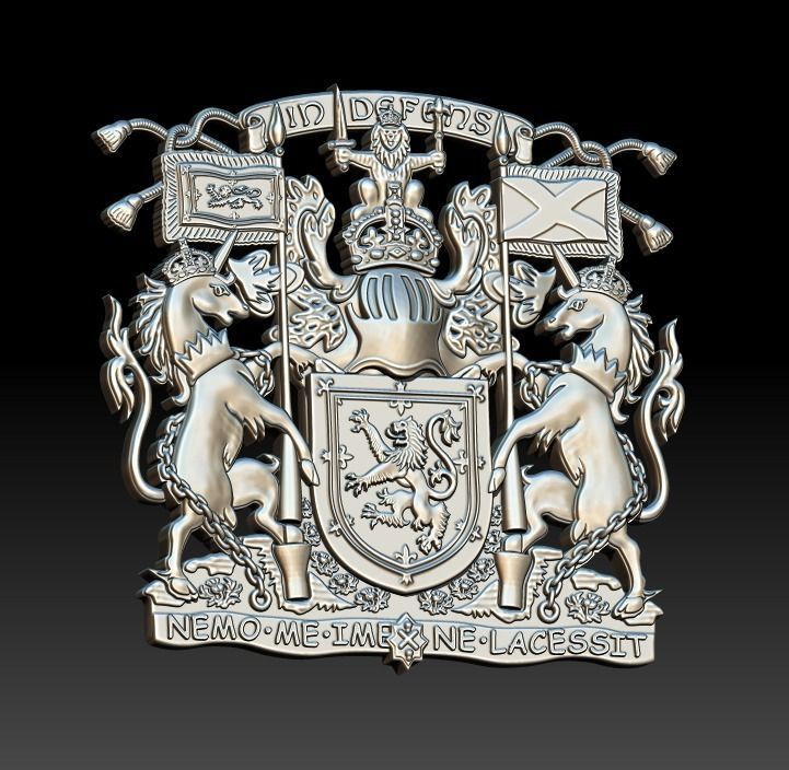 Scotland COA 3D print model_3