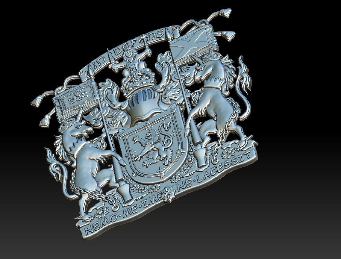 Scotland COA 3D print model_12