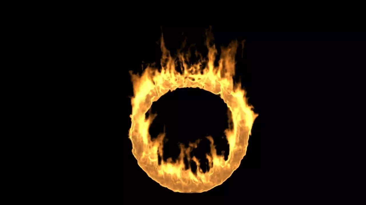 Fire Circle Ring VDB 3D model_0