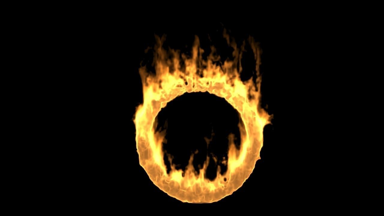 Fire Circle Ring VDB 3D model_11