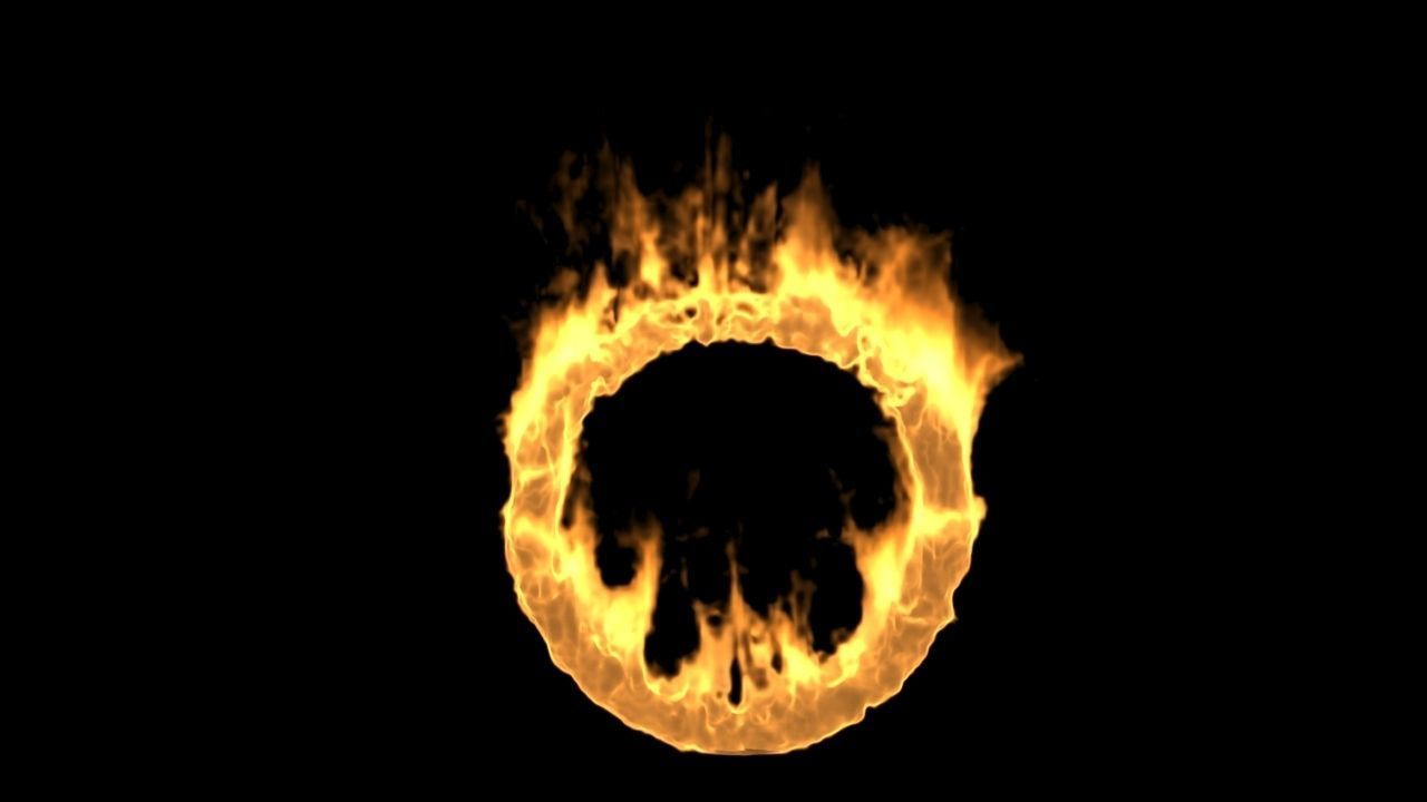 Fire Circle Ring VDB 3D model_10