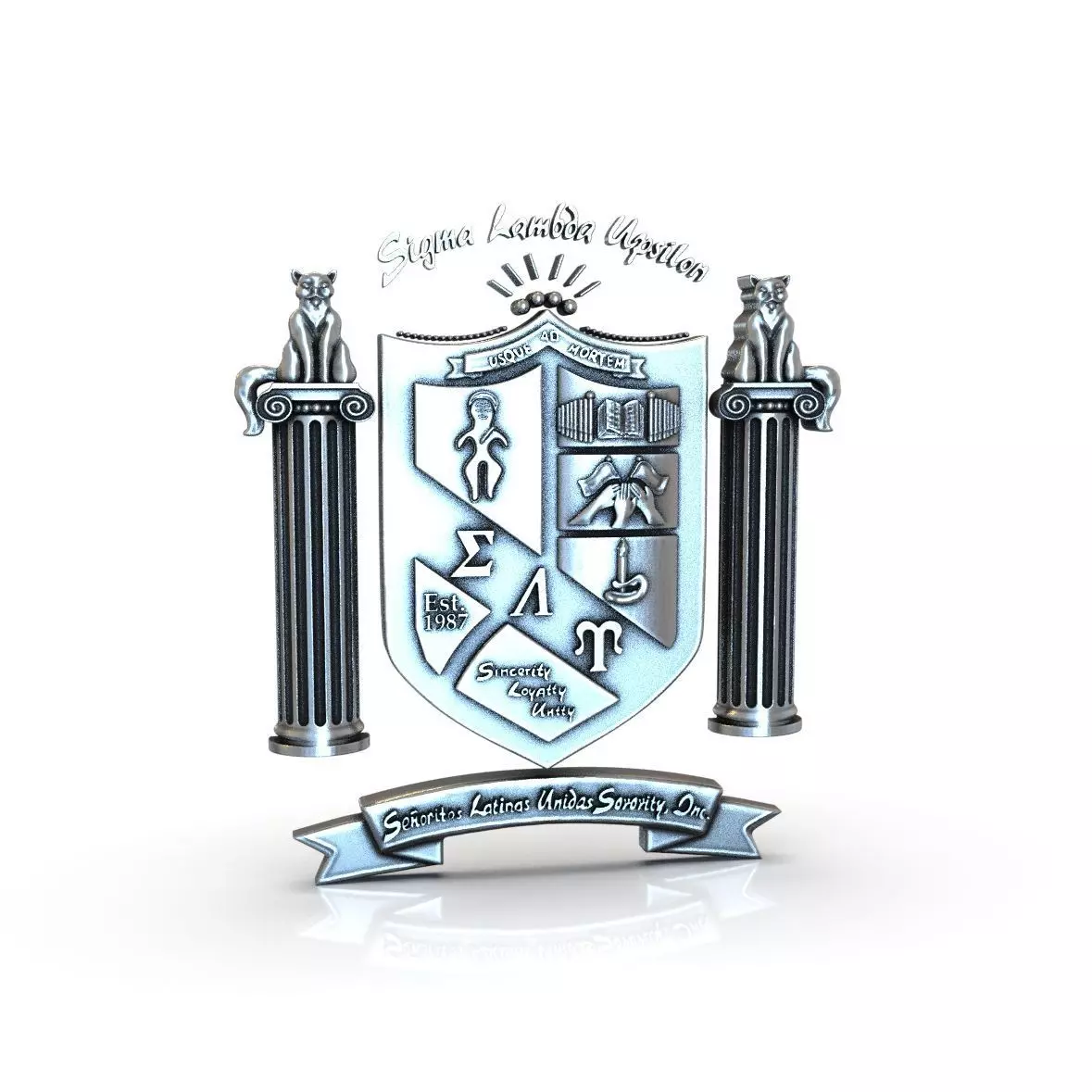 Sigma Lambda UpsilonSenoritas 3D print model
