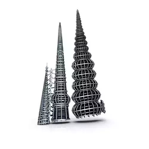 Watts Towers 3D print model