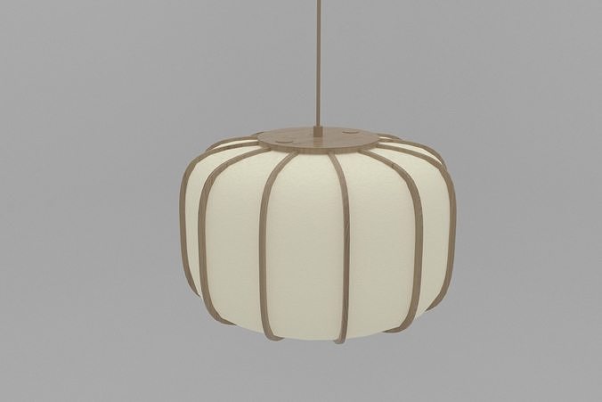 Botan Pendant Light Low-poly 3D model