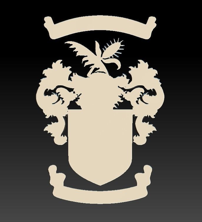 Alliedis coat of arms 3D print model_31