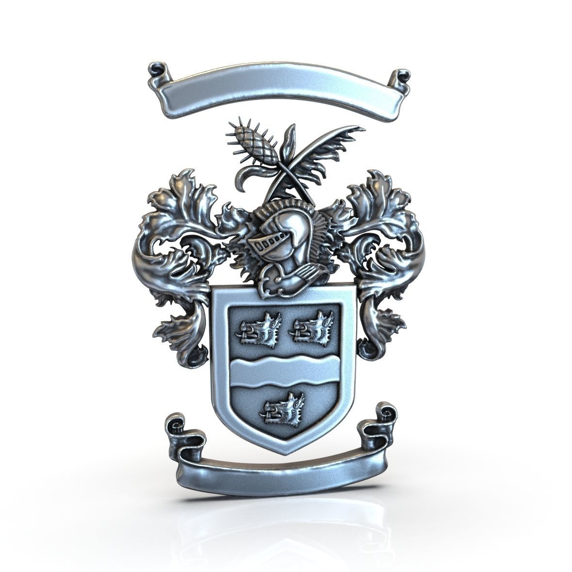 Alliedis coat of arms 3D print model_1