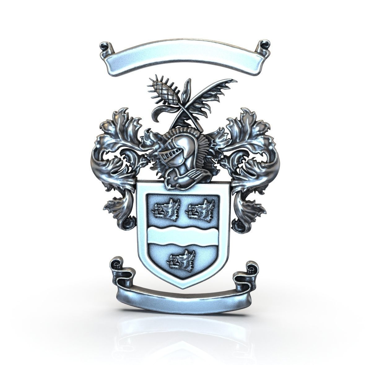 Alliedis coat of arms 3D print model_0