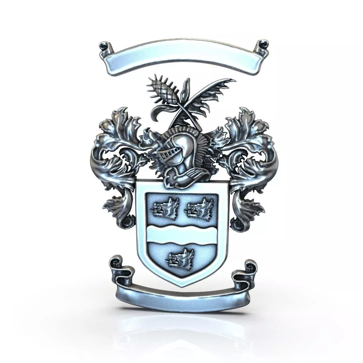 Alliedis coat of arms 3D print model_0