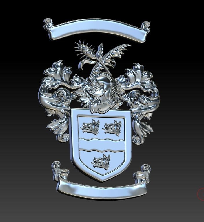Alliedis coat of arms 3D print model_17