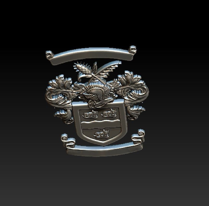 Alliedis coat of arms 3D print model_11