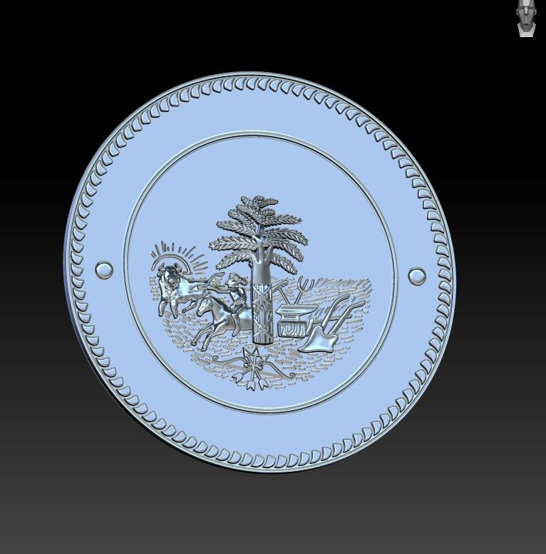 City stamp 3D print model_2