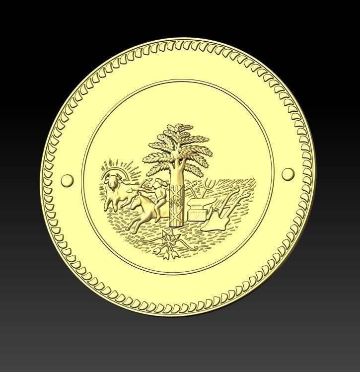 City stamp 3D print model_4