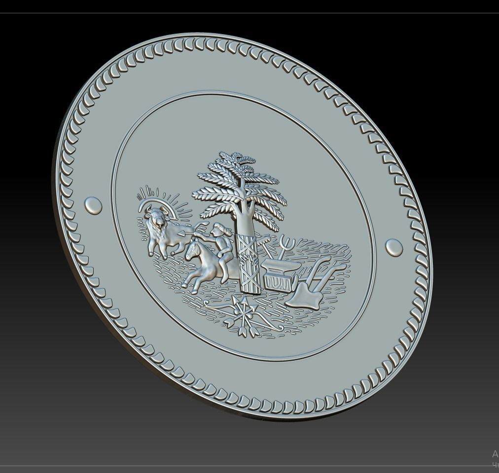 City stamp 3D print model_7