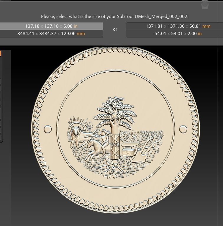 City stamp 3D print model_9