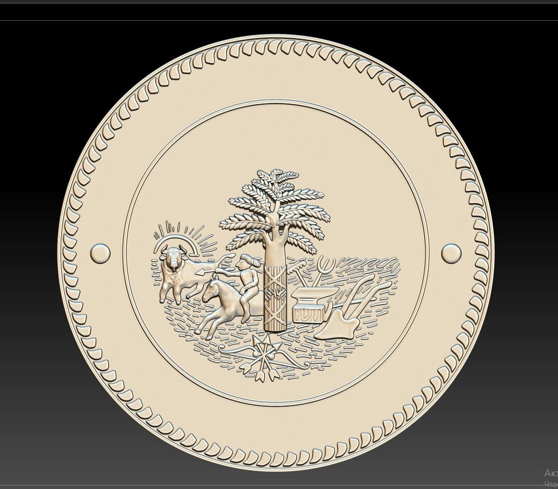 City stamp 3D print model_6