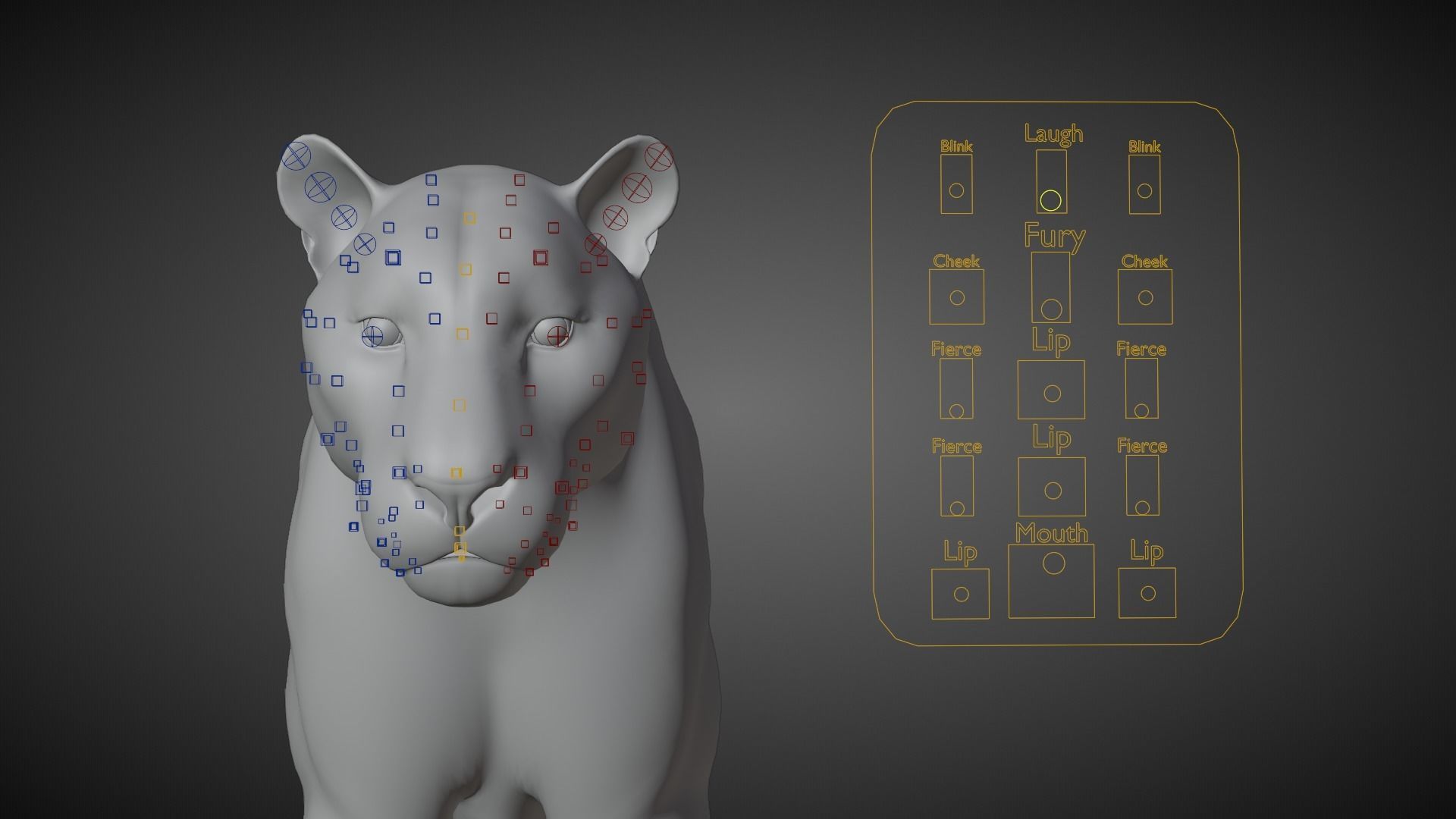 Siberian Tiger Rigged VFX Grace 3D model_16