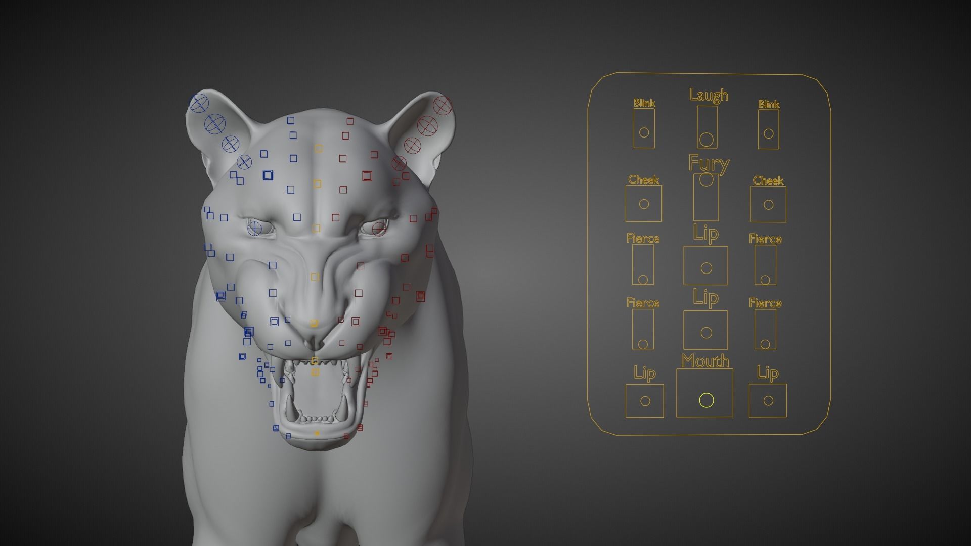 Siberian Tiger Rigged VFX Grace 3D model_17