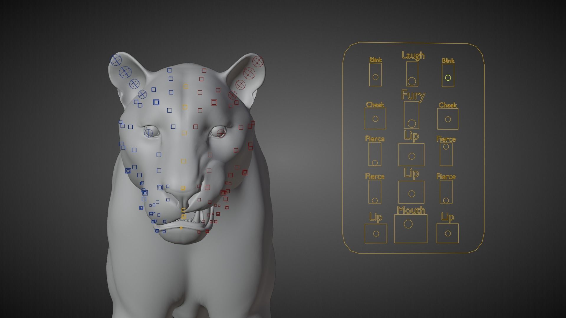 Siberian Tiger Rigged VFX Grace 3D model_19
