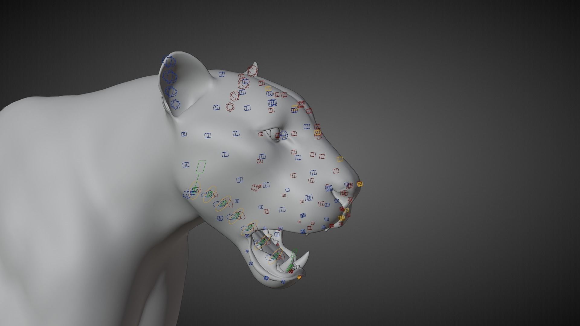Siberian Tiger Rigged VFX Grace 3D model_15