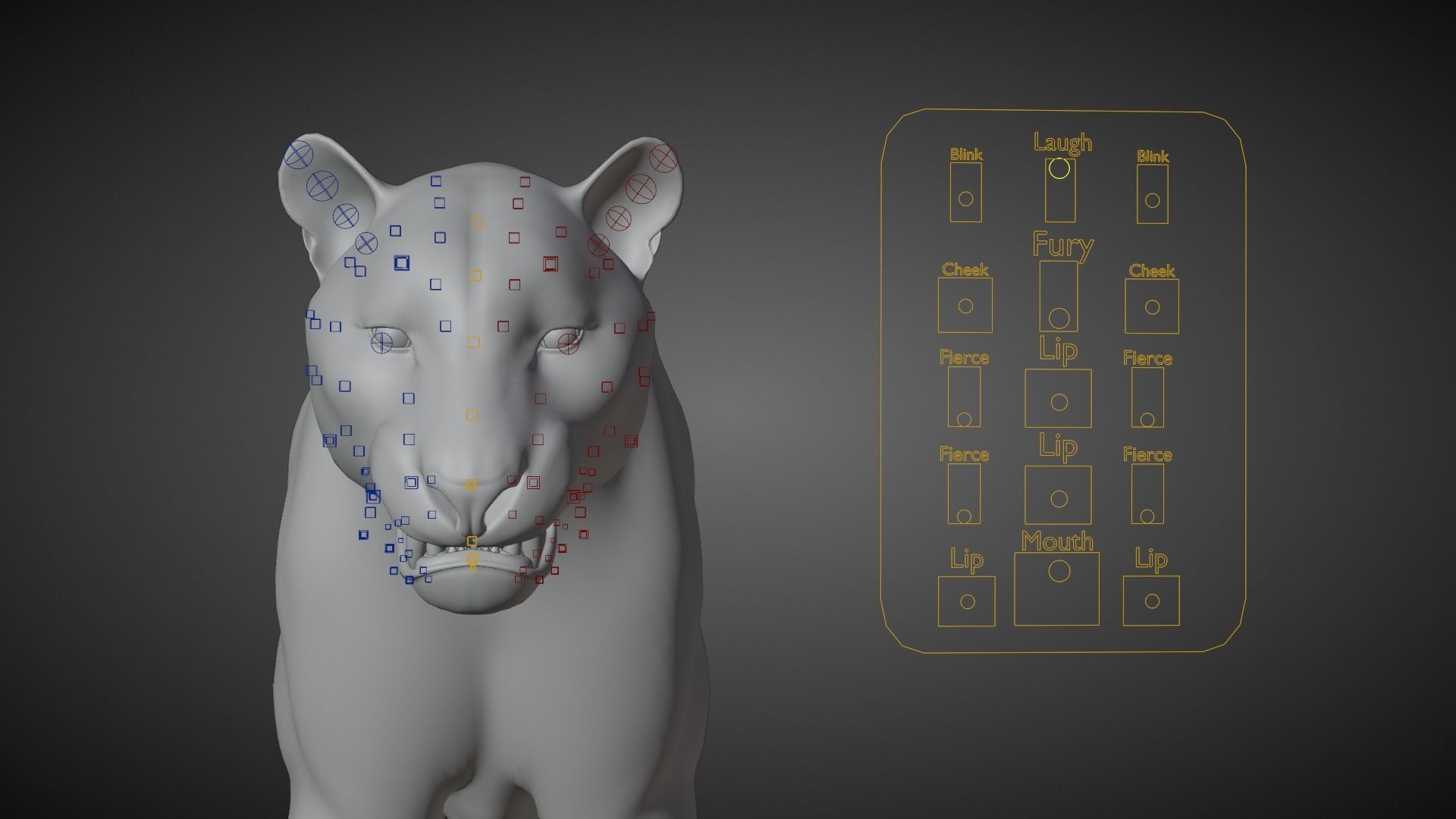 Siberian Tiger Rigged VFX Grace 3D model_18