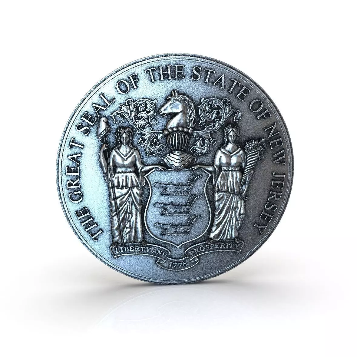 New Jersey State Seal 3D print model_0