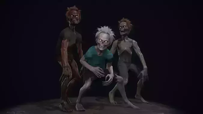 Ugly Kid 1 Low-poly 3D model