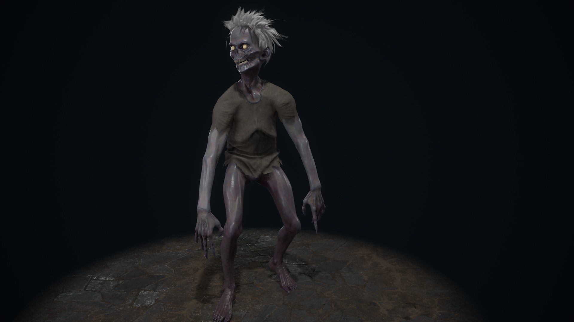 Ugly Kid 1 Low-poly 3D model_6
