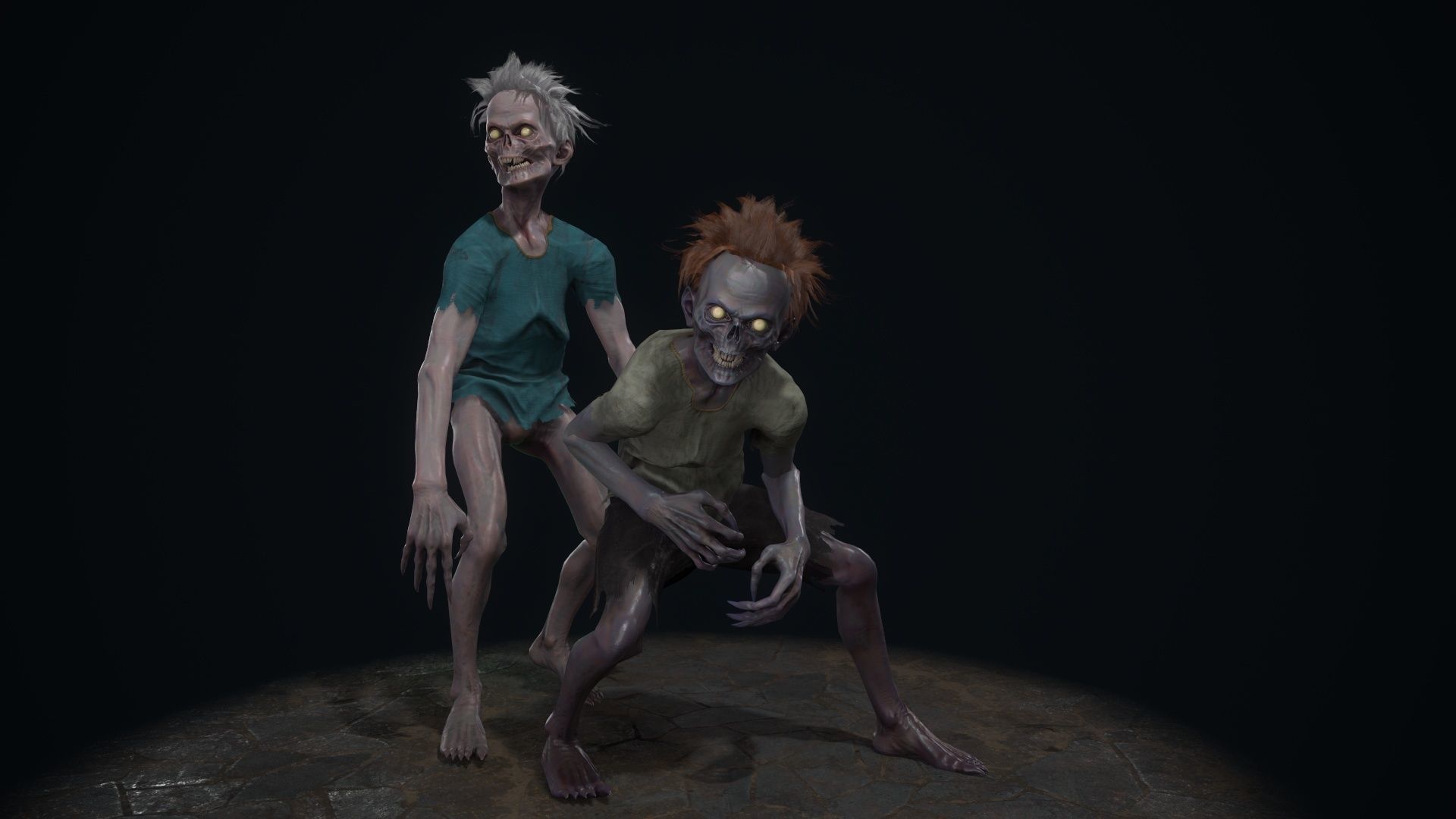 Ugly Kid 1 Low-poly 3D model_9